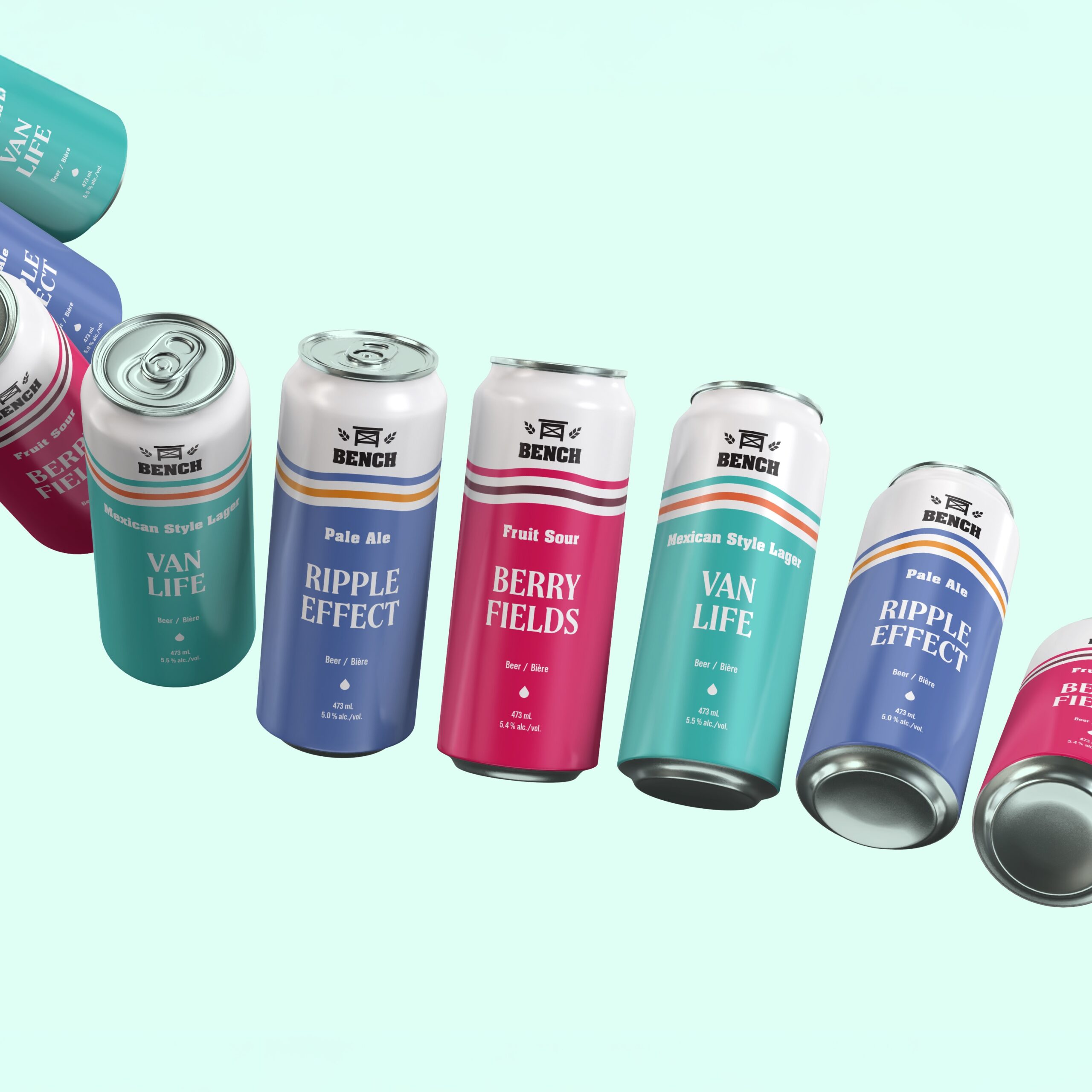 Bench Brewery Package Design